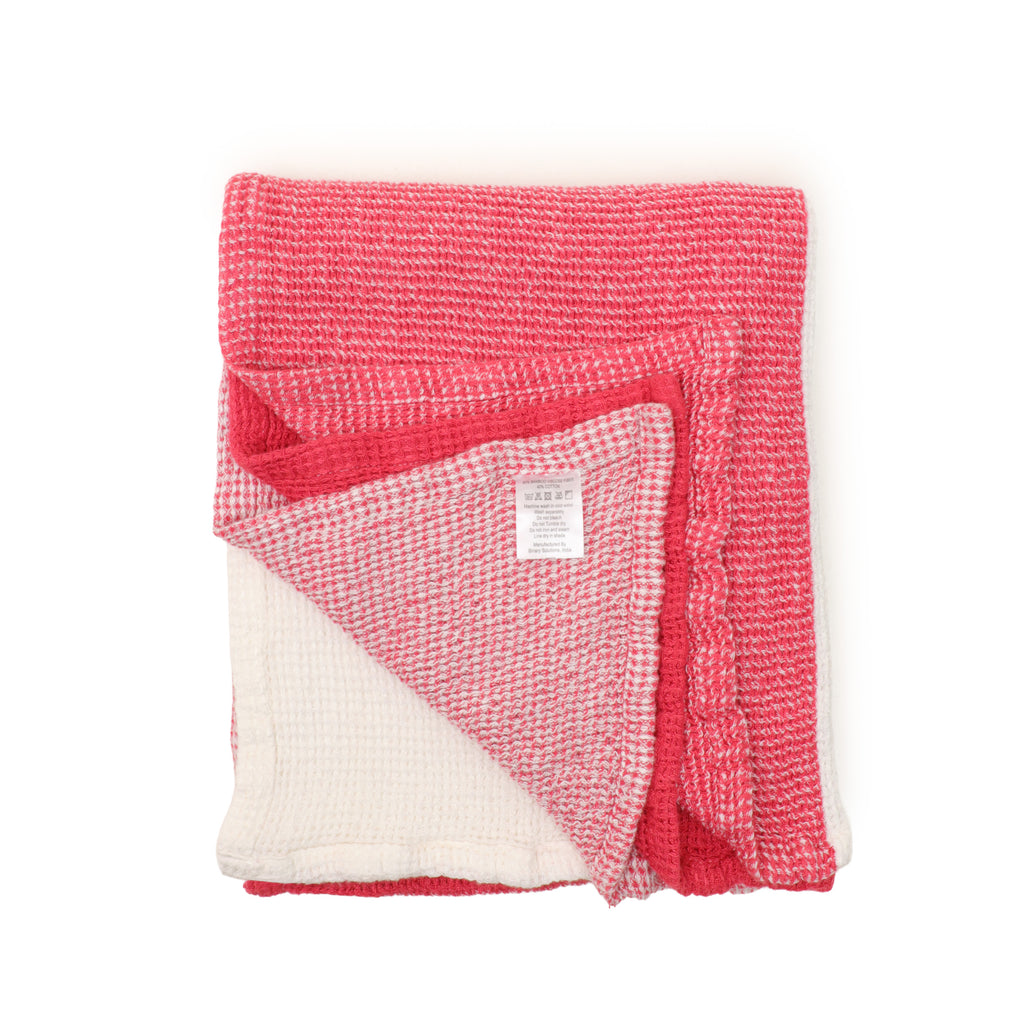 Organic waffle bamboo - Double side weave bath towels