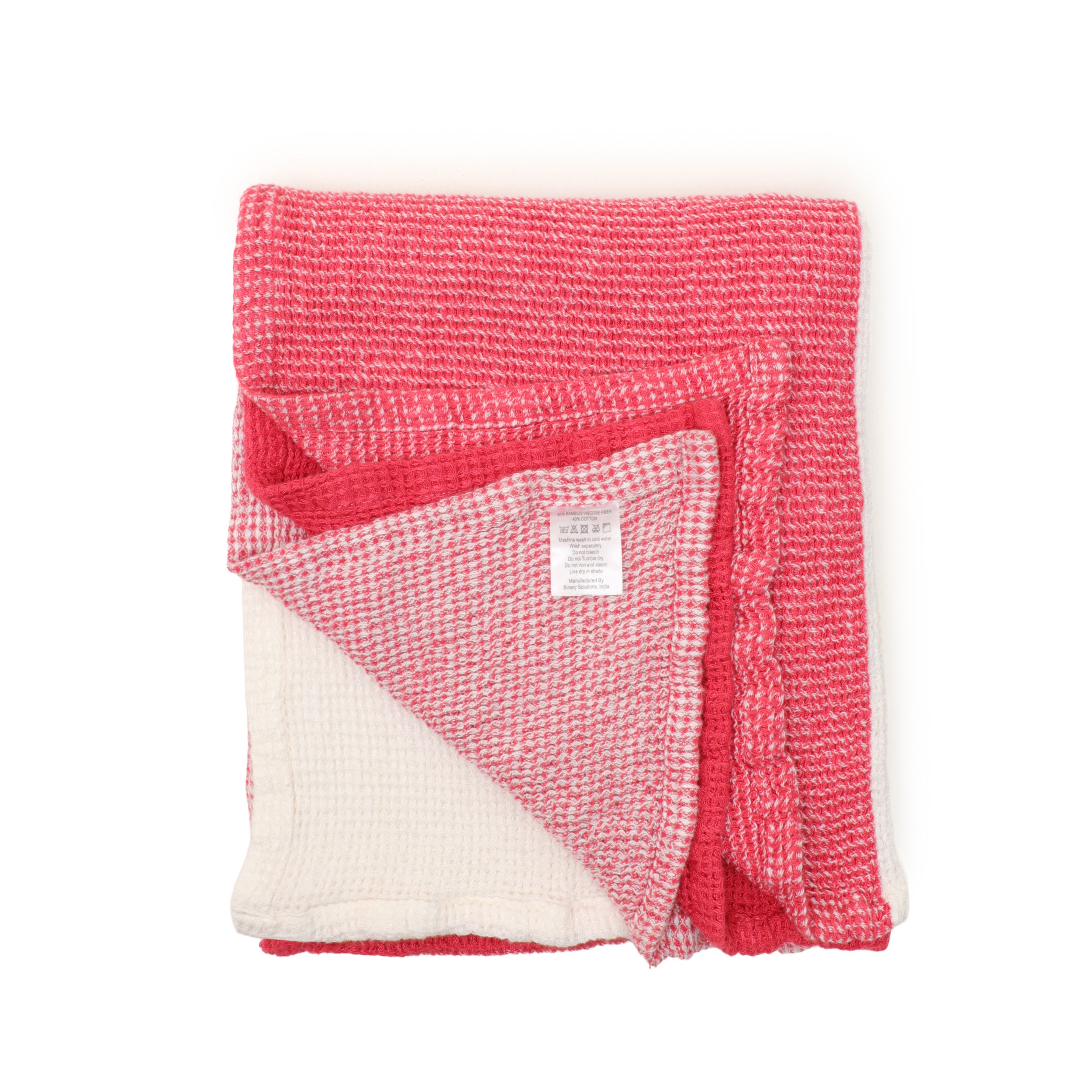 Organic waffle bamboo - Double side weave bath towels