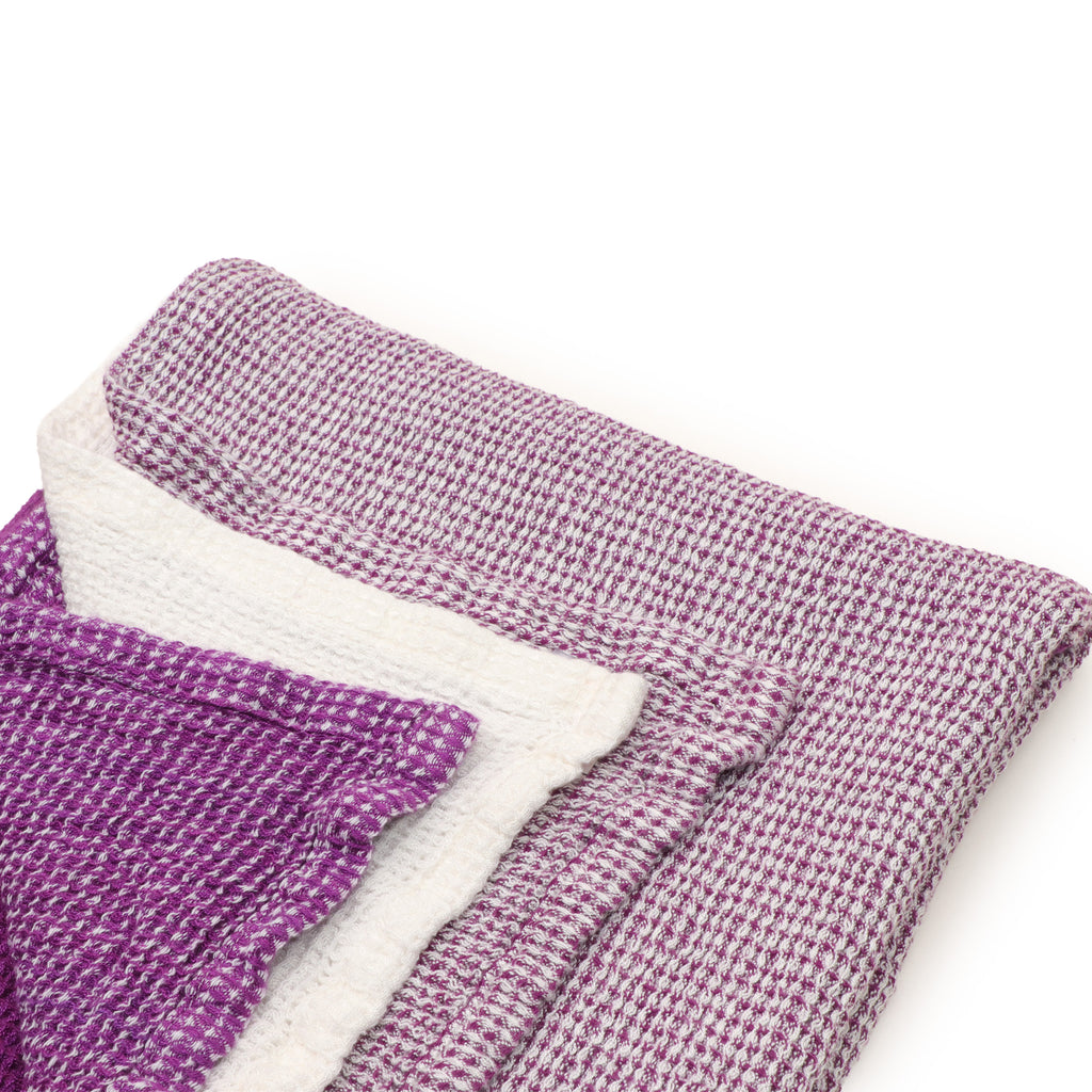 Organic waffle bamboo - Double side weave bath towels